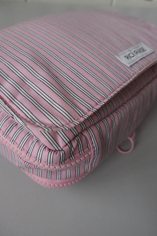 【予約販売】Stripe diaper pouch / PINK