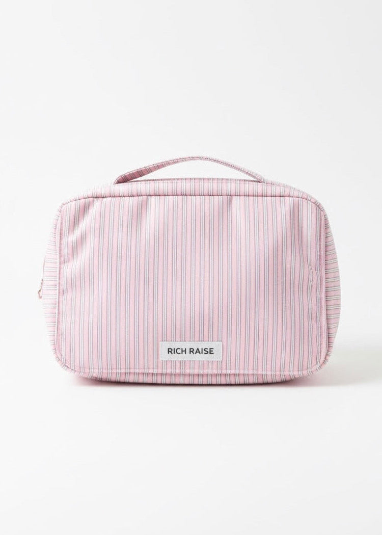 Stripe diaper pouch PINK