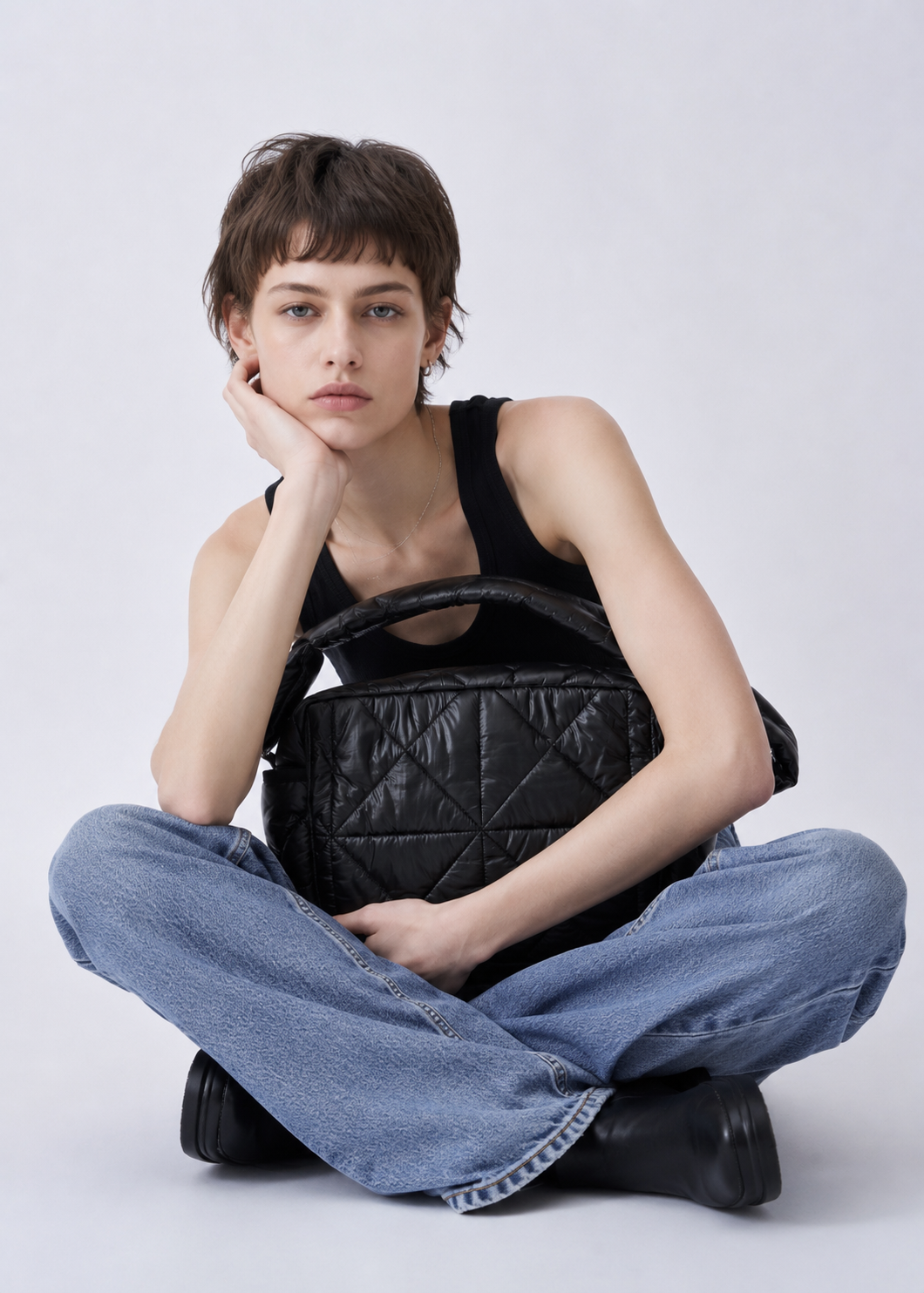 Cross quilt bag Black（旧モデル）
