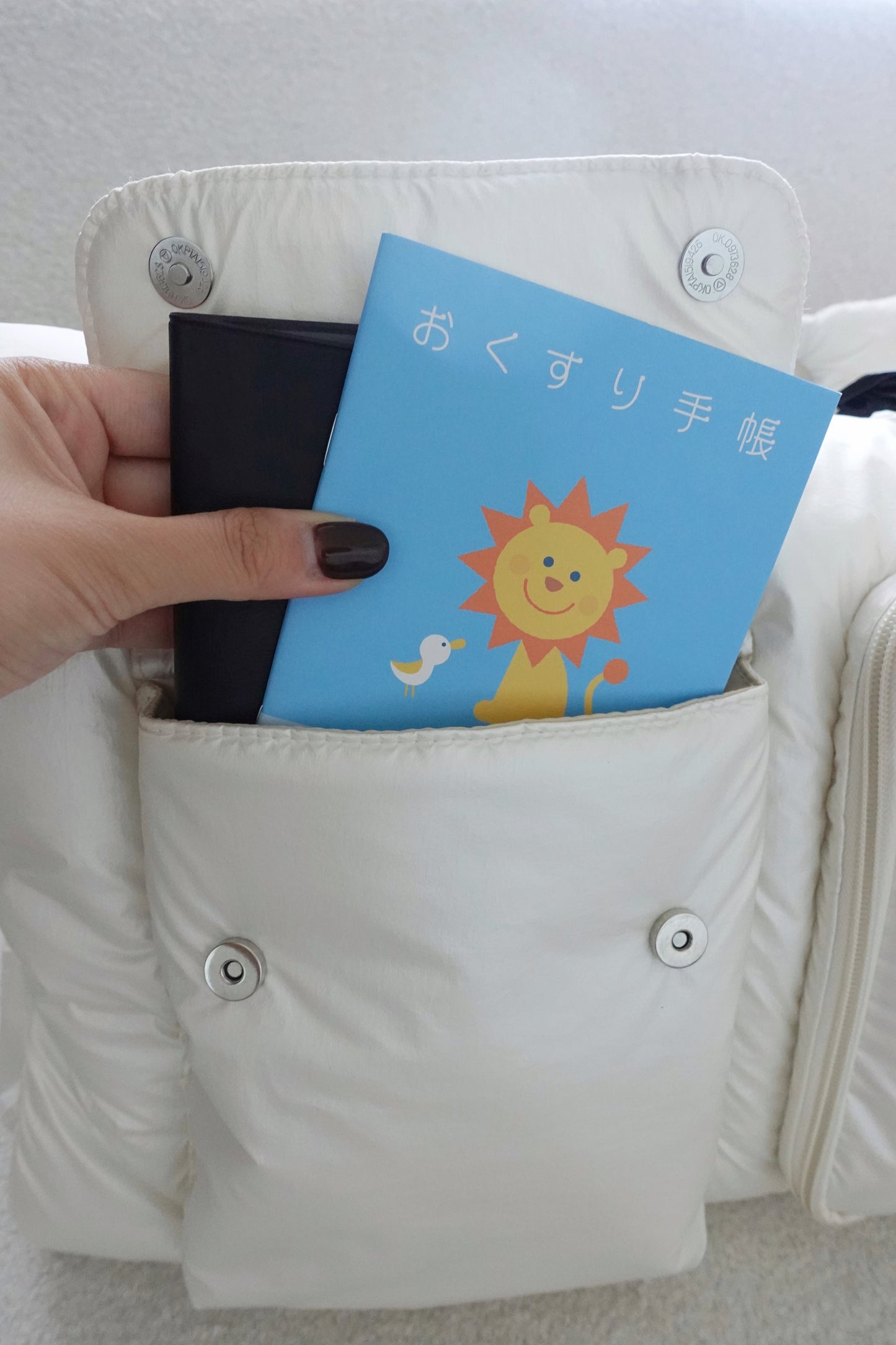 [予約販売]Large quilting bag / Pearl White