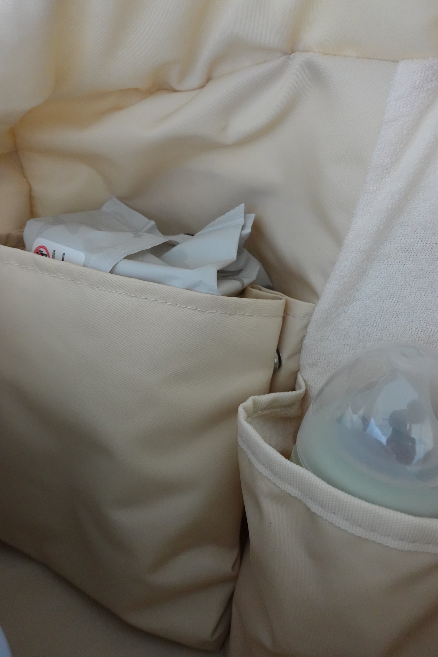 [予約販売]Large quilting bag / Pearl White