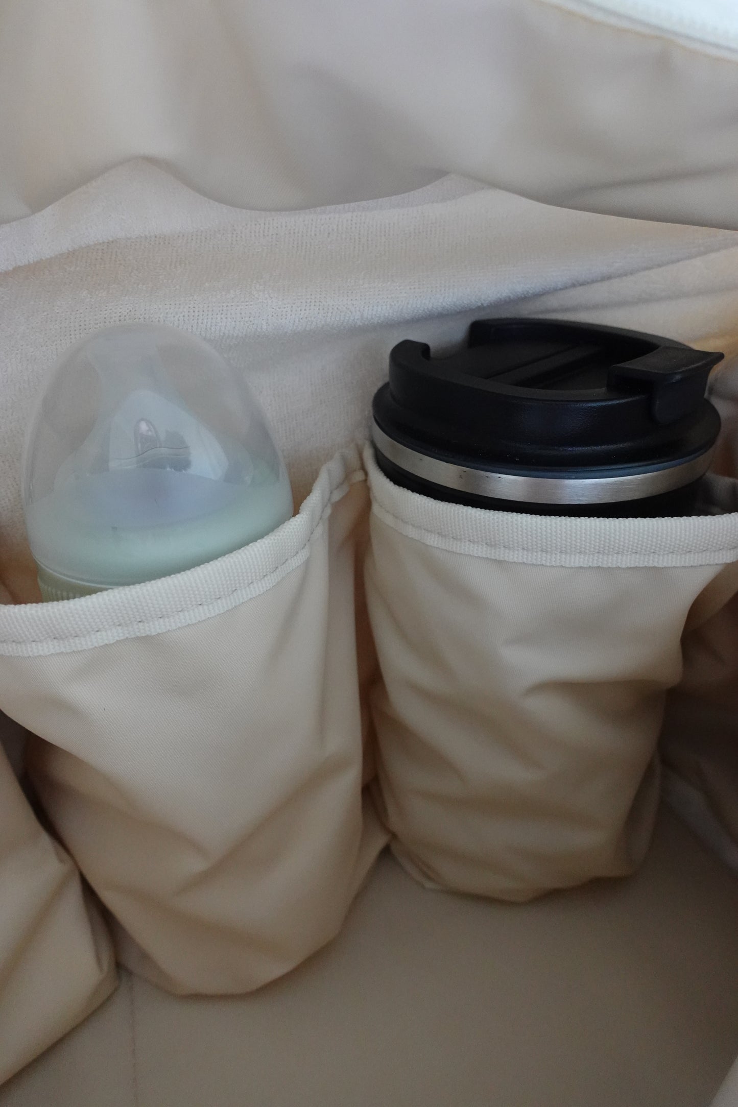 [予約販売]Large quilting bag / Pearl White