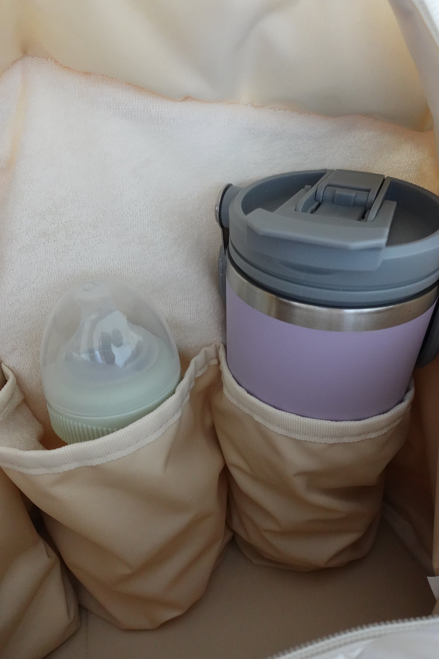 [予約販売]Large quilting bag / Pearl White