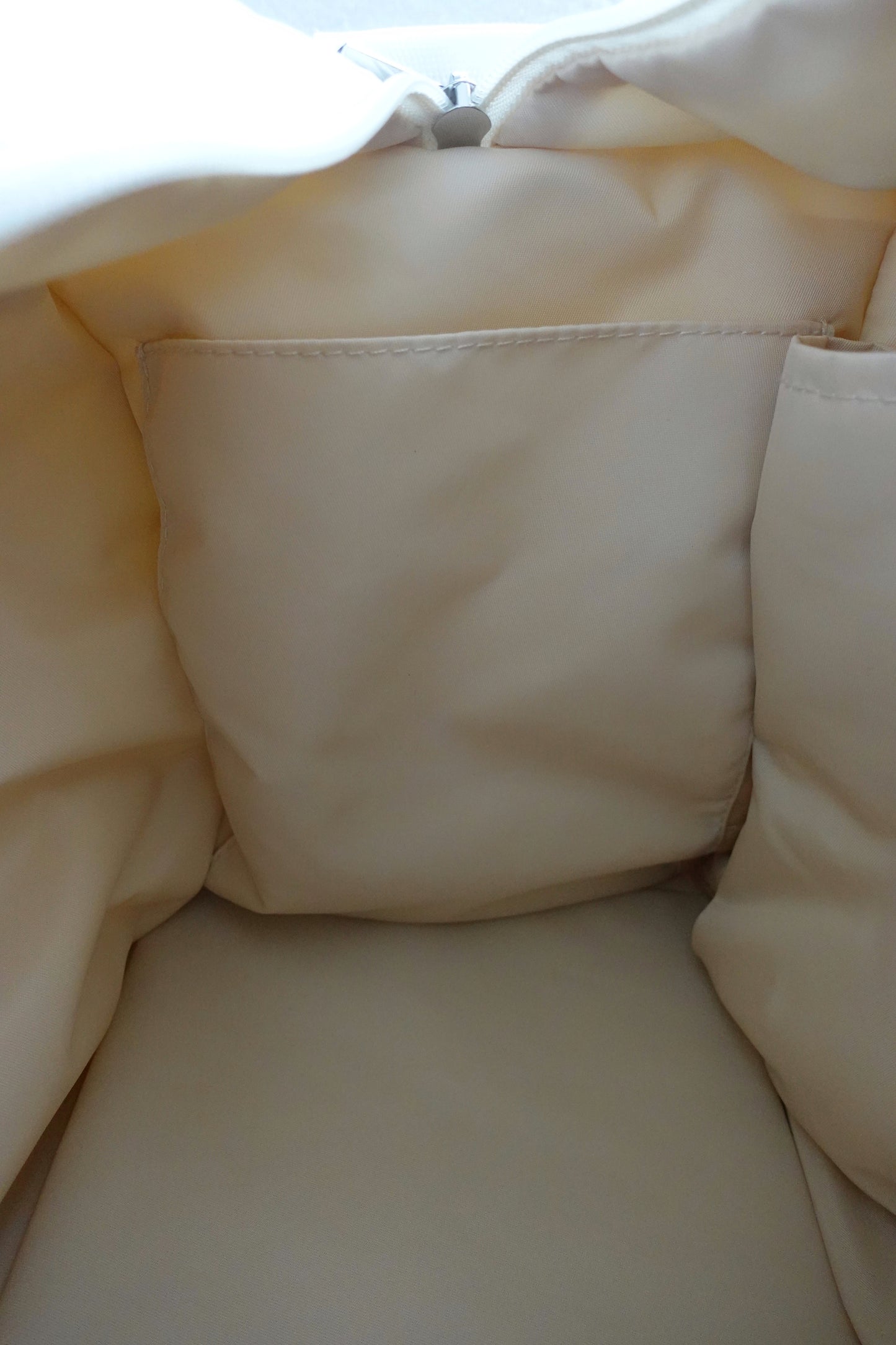 [予約販売]Large quilting bag / Pearl White