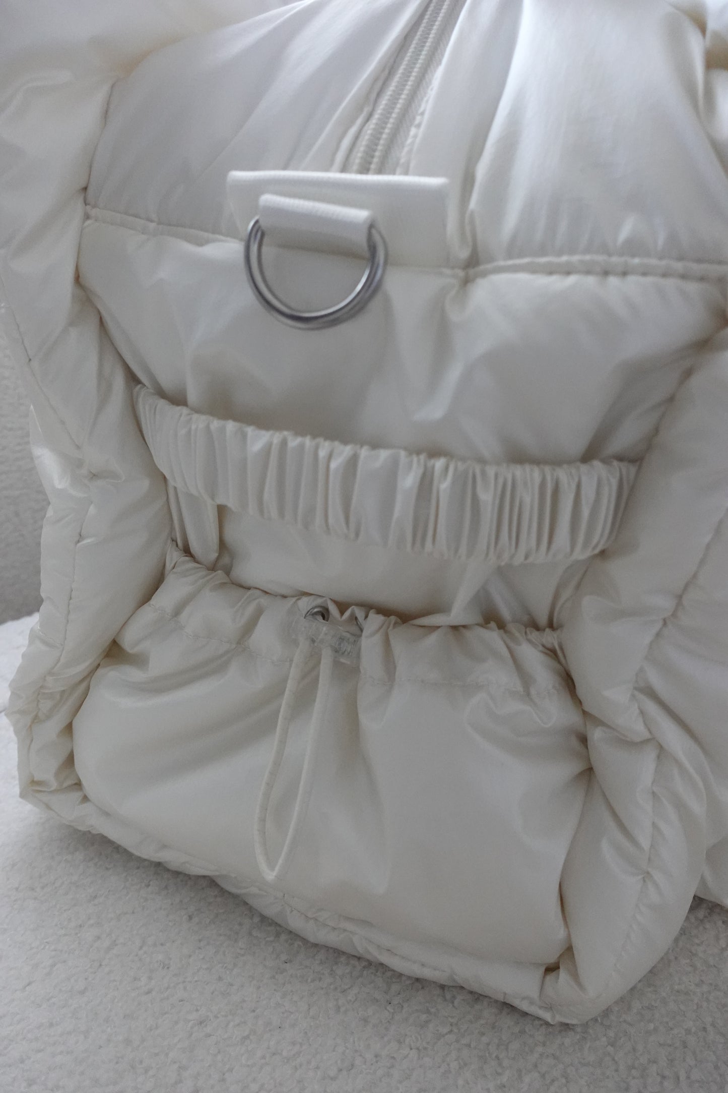 [予約販売]Large quilting bag / Pearl White