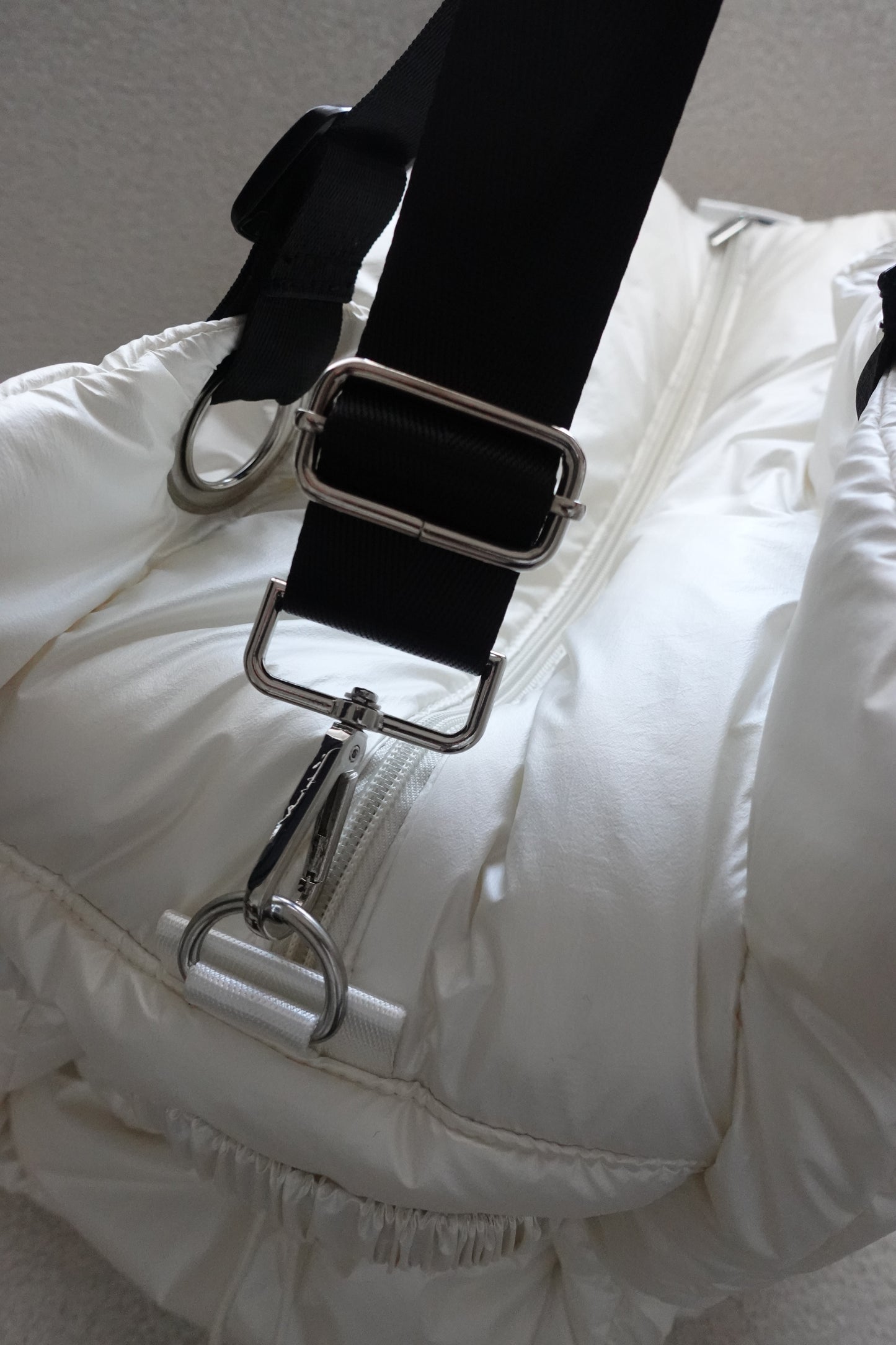 [予約販売]Large quilting bag / Pearl White