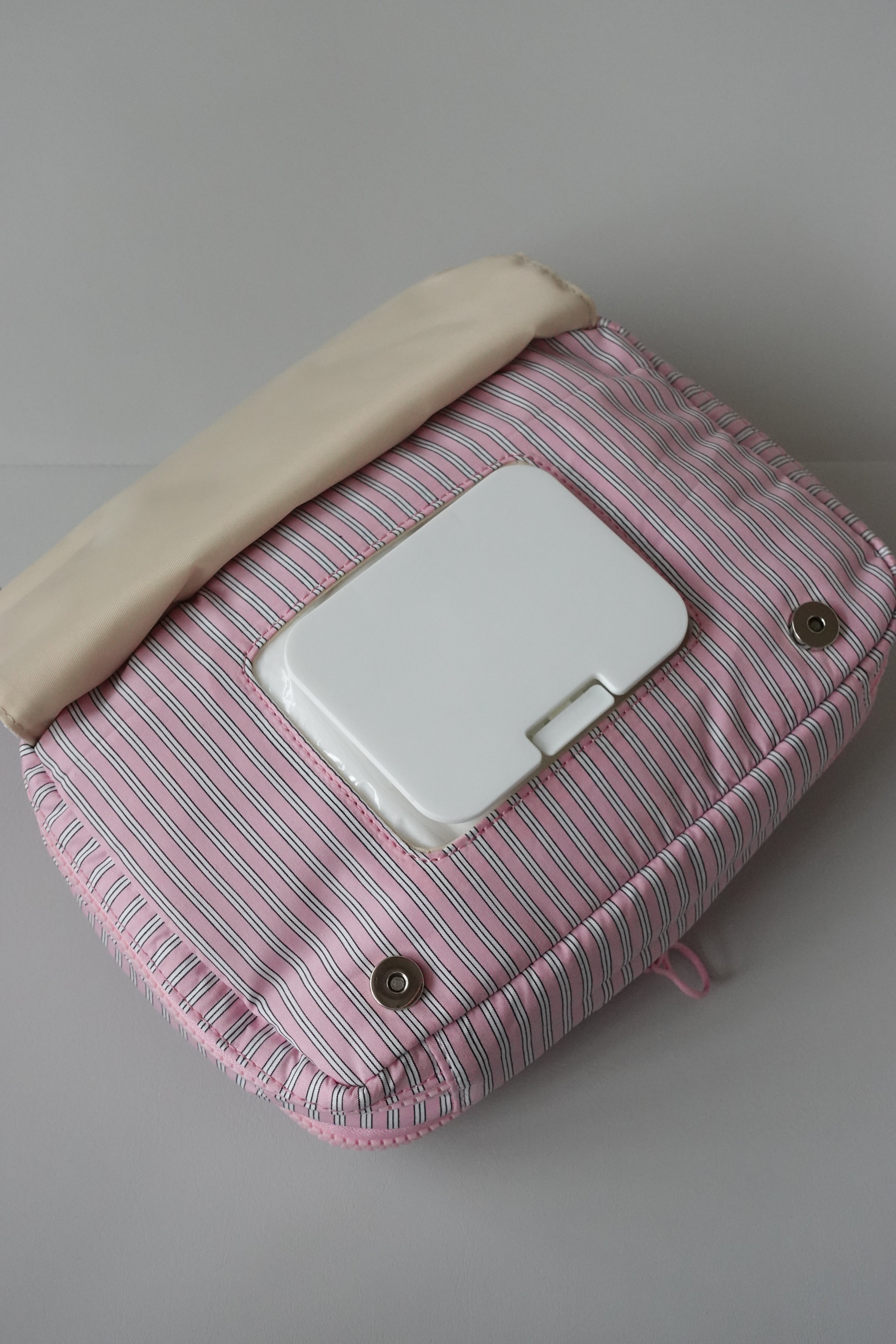 Stripe diaper pouch / PINK – RICH RAISE