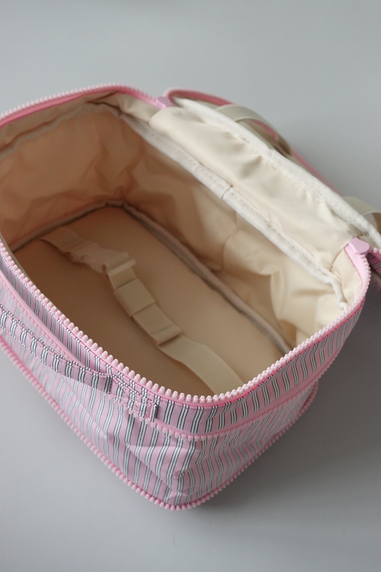 【予約販売】Stripe diaper pouch / PINK