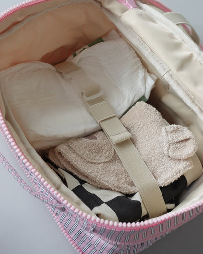Stripe diaper pouch