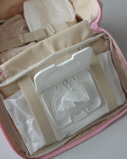 Stripe diaper pouch