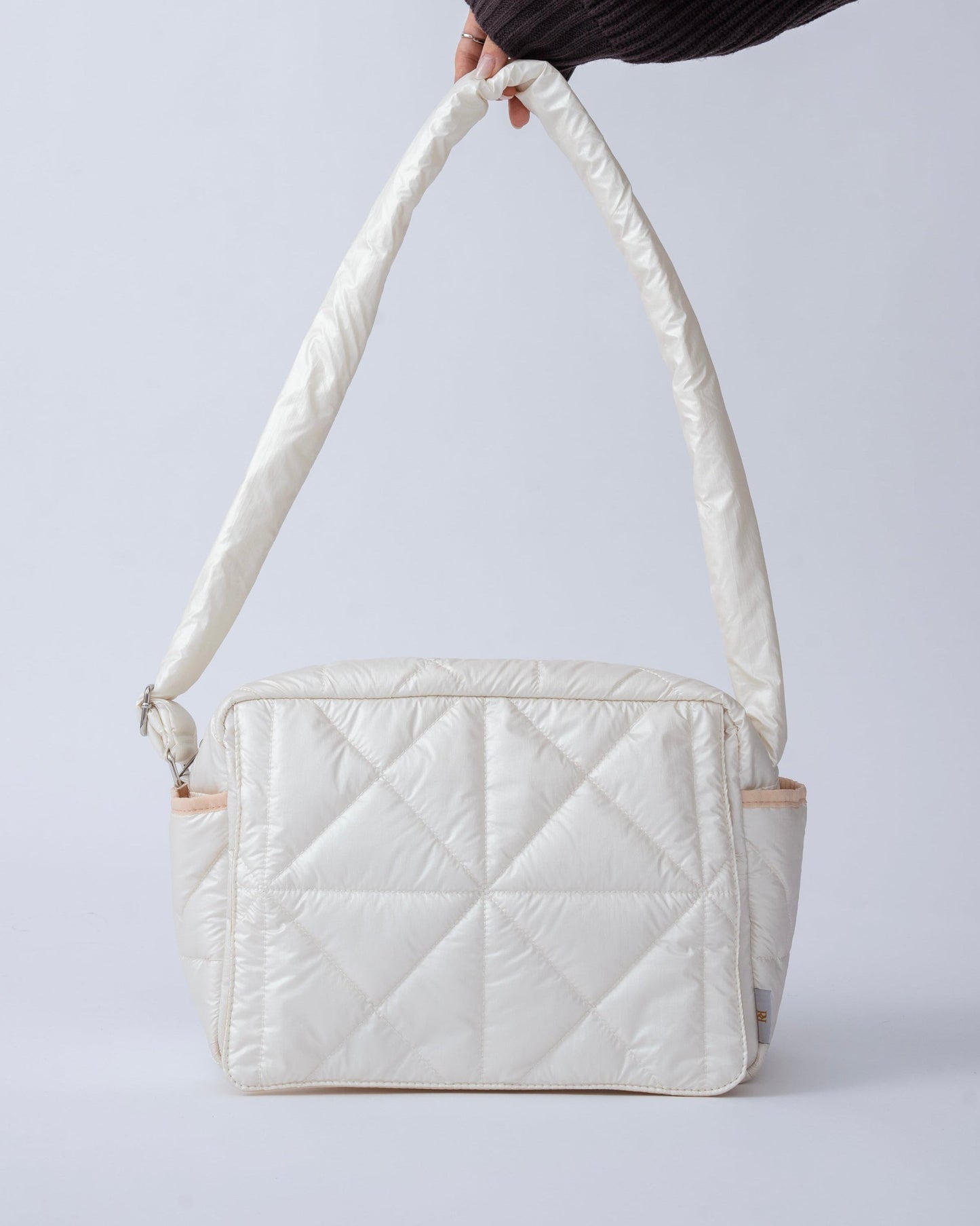 Cross quilt bag White
