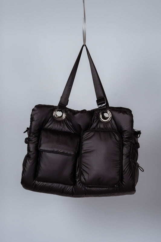 [予約販売]Large quilting bag / Rich Black