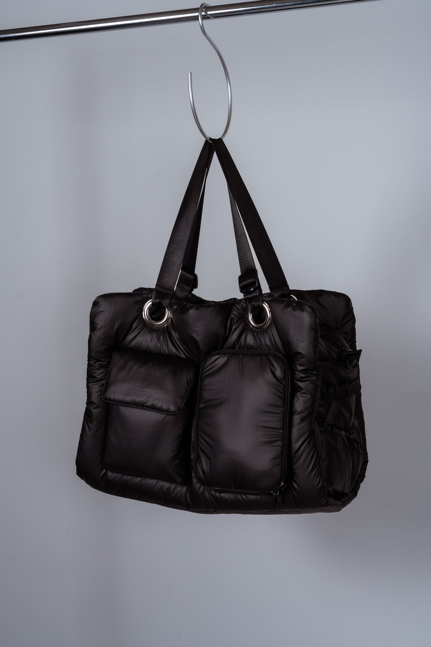 [予約販売]Large quilting bag / Rich Black