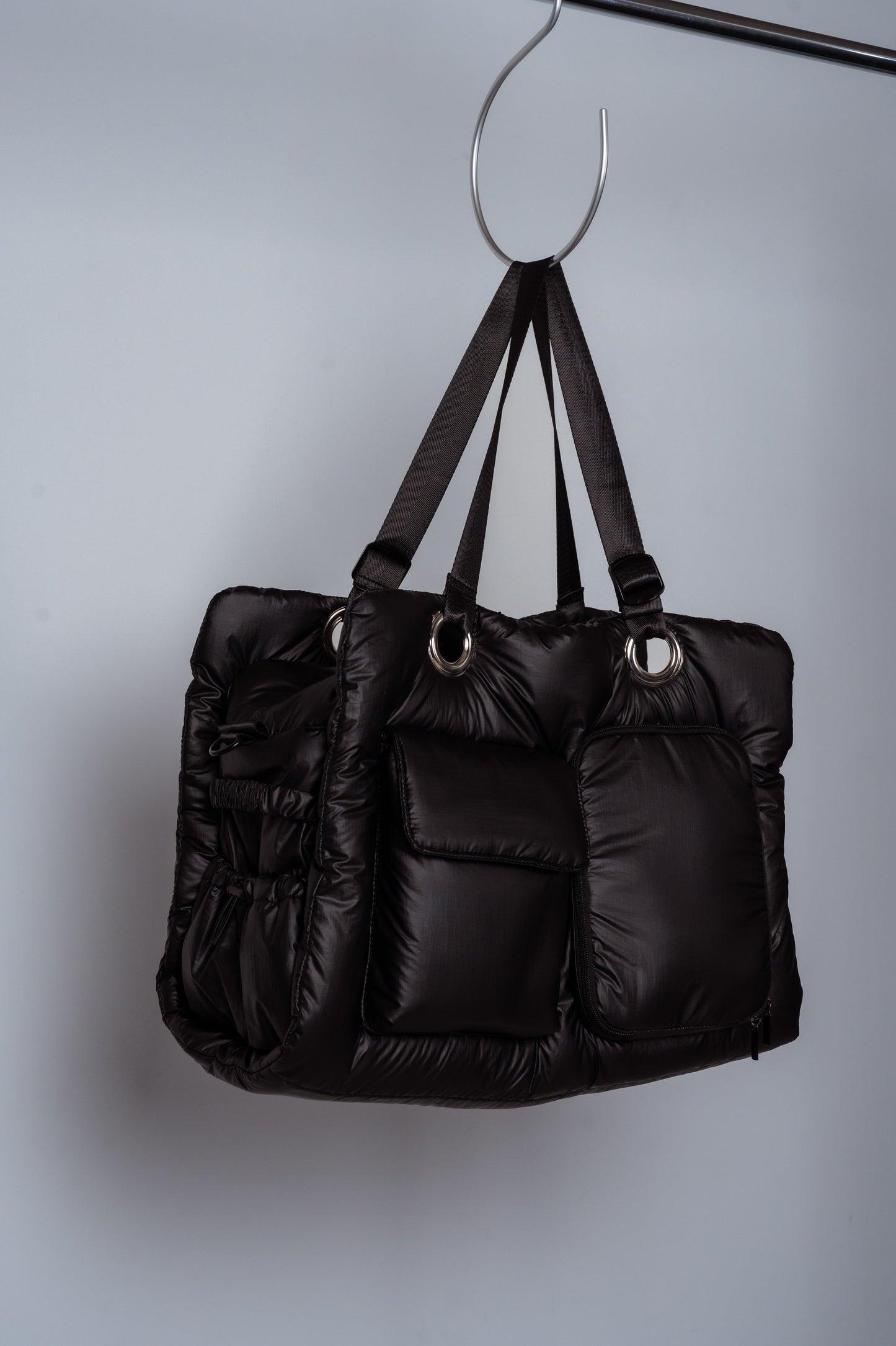 [予約販売]Large quilting bag / Rich Black