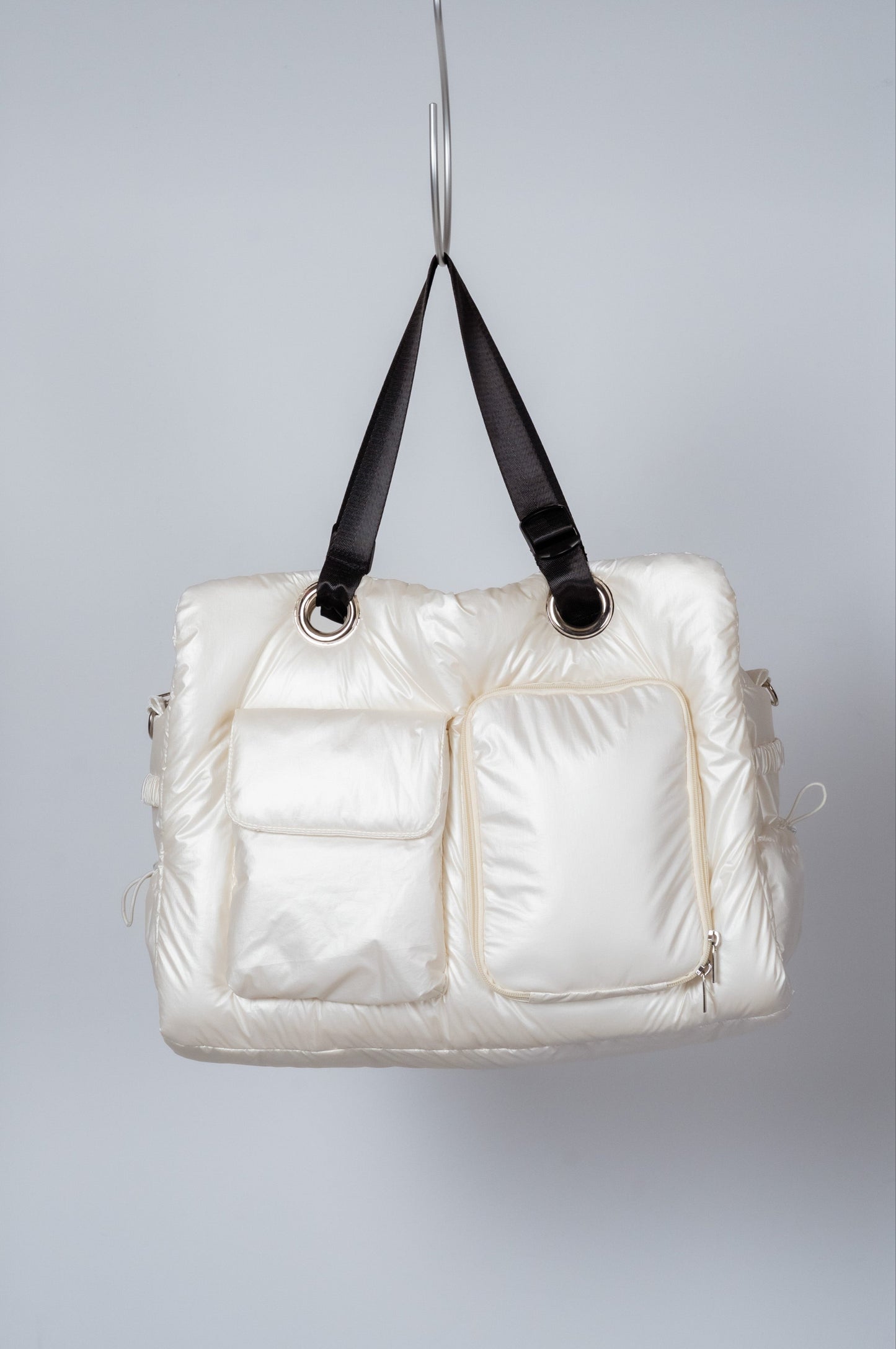 [予約販売]Large quilting bag / Pearl White