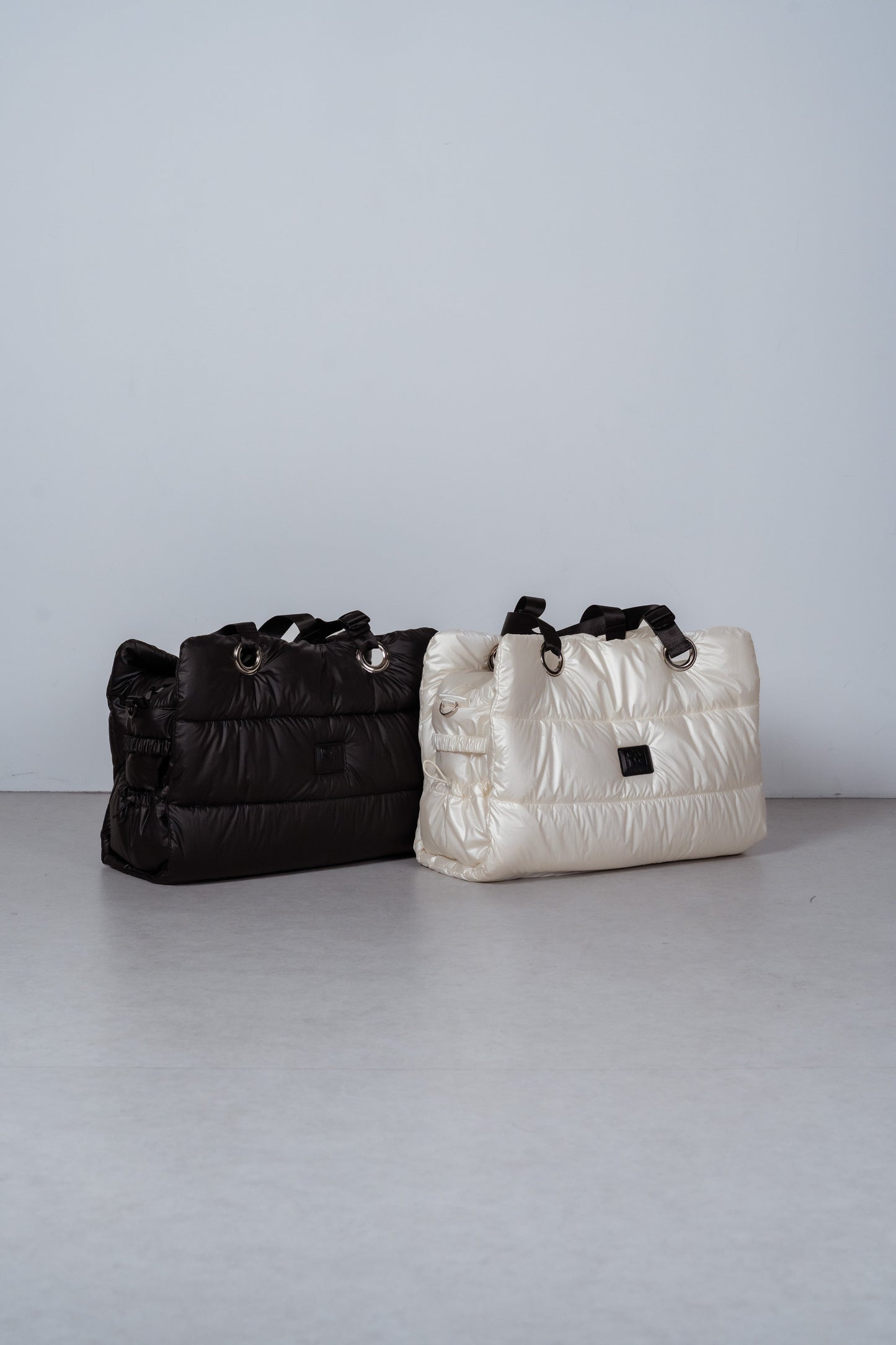 Large quilting bag Pearl White