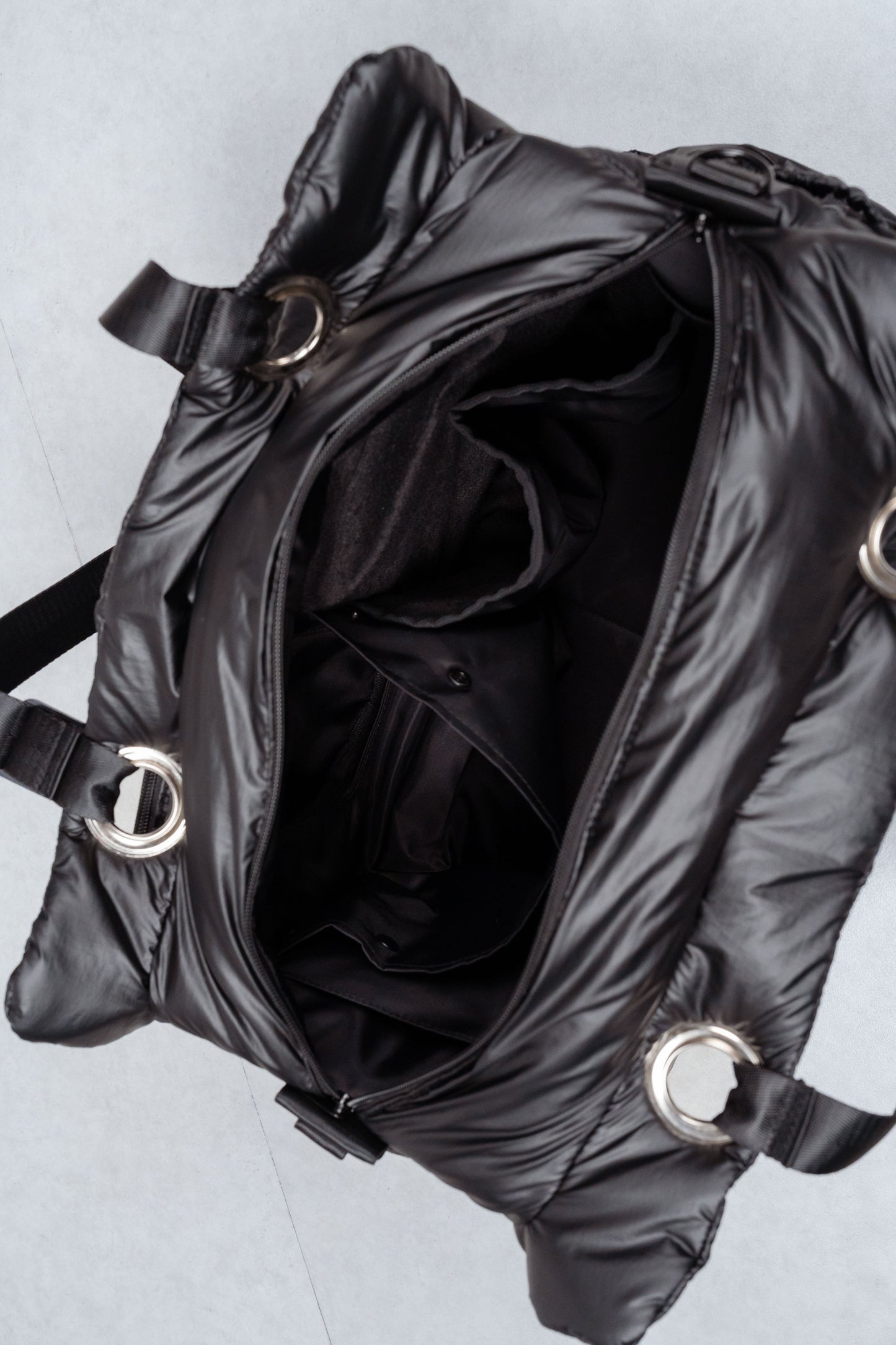 [予約販売]Large quilting bag / Rich Black