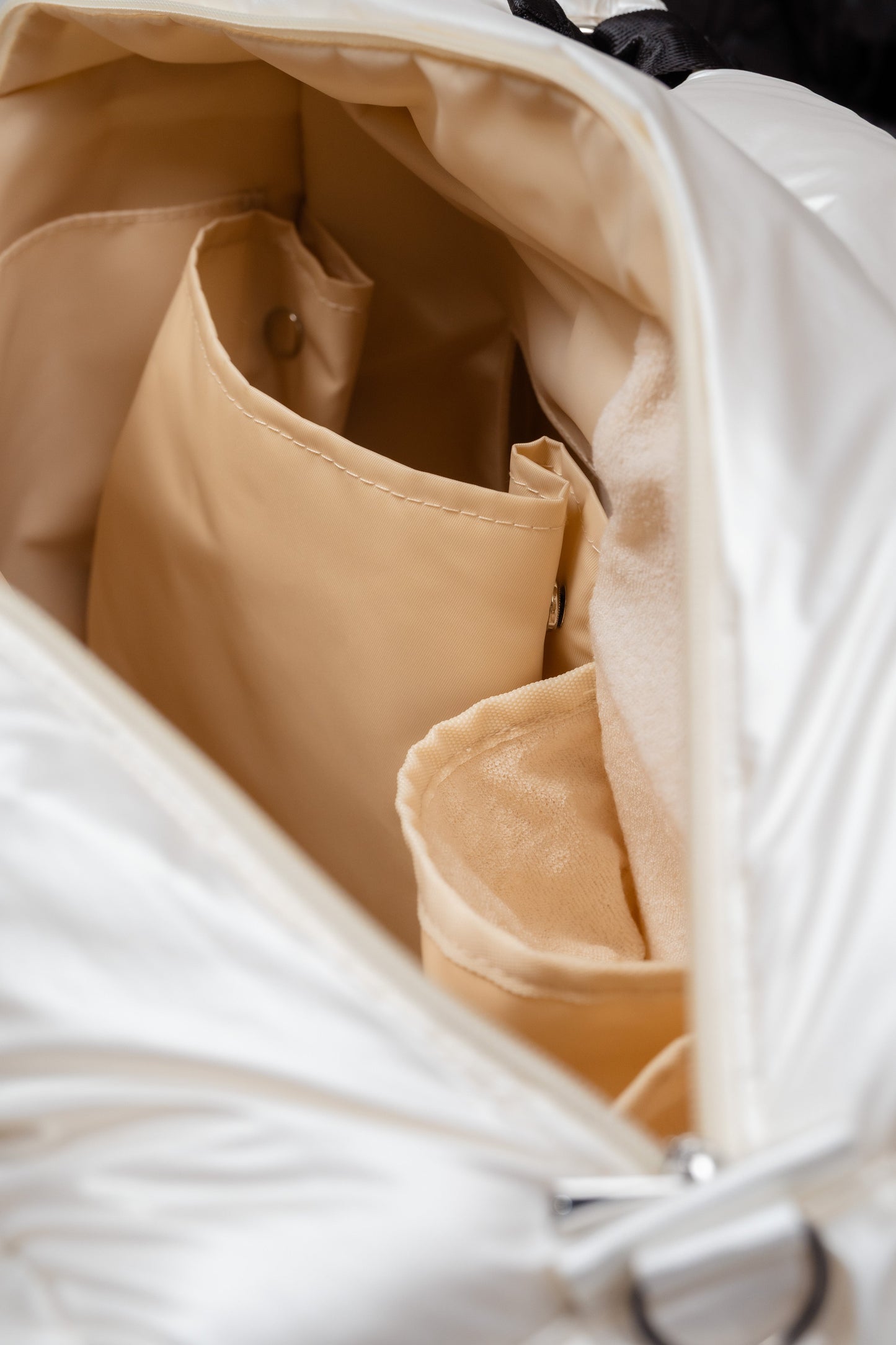 Large quilting bag Pearl White