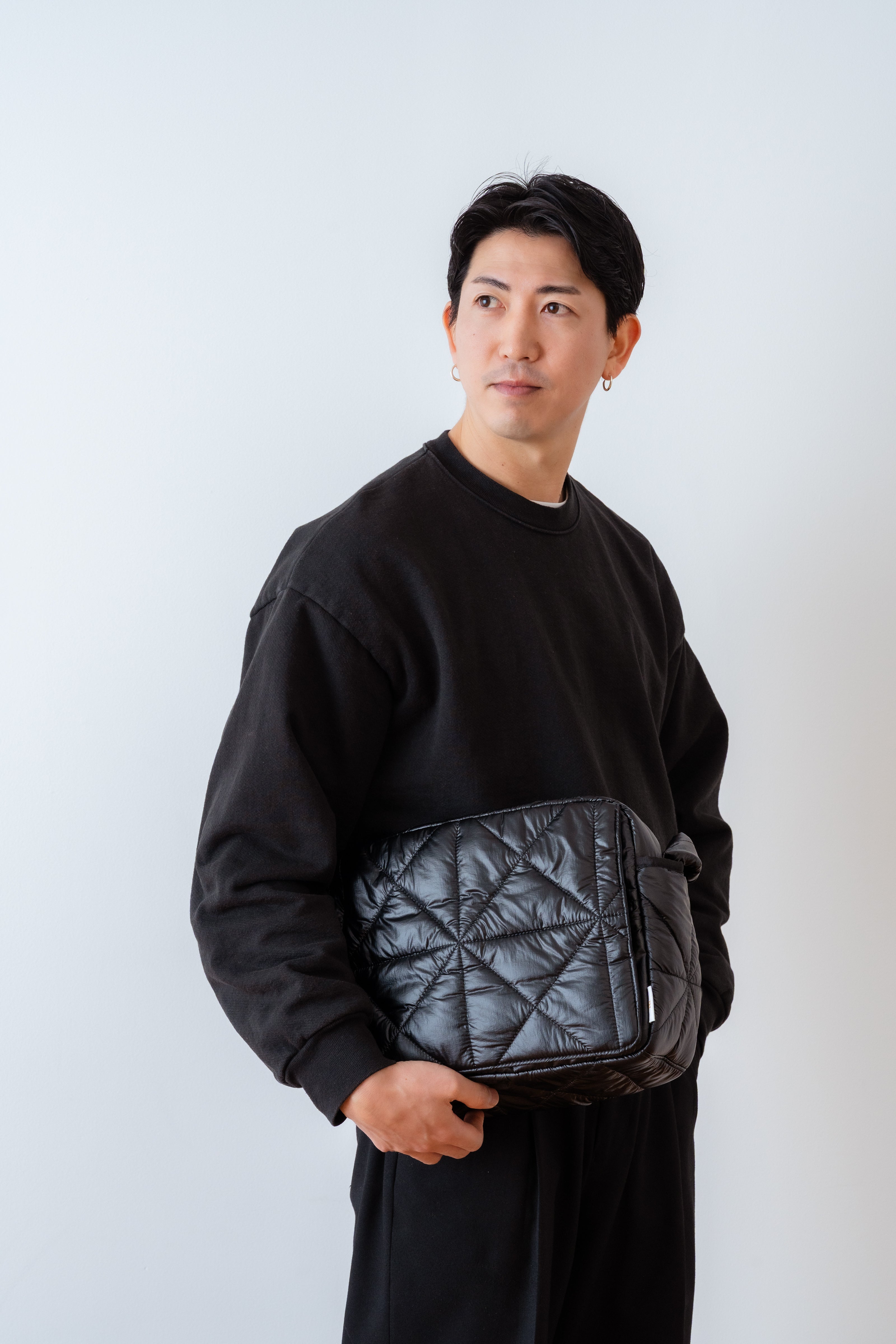Cross quilt bag / Black – RICH RAISE
