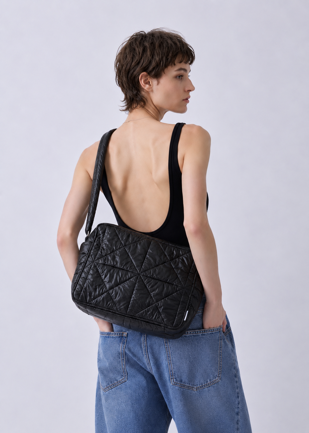 Cross quilt bag Black（旧モデル）
