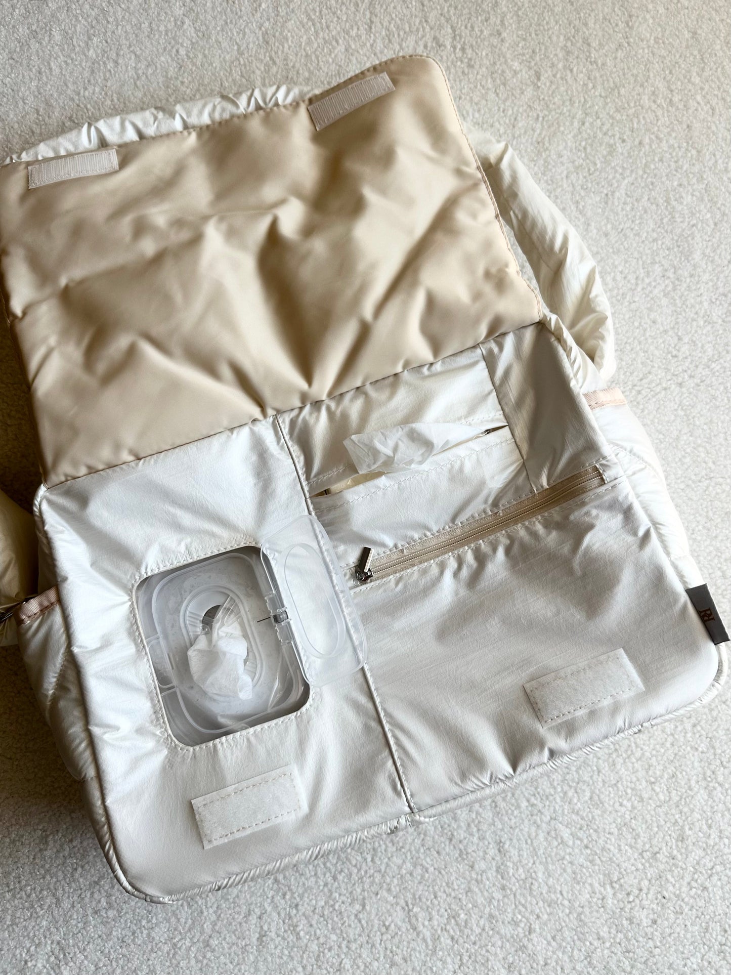 Cross quilt bag White