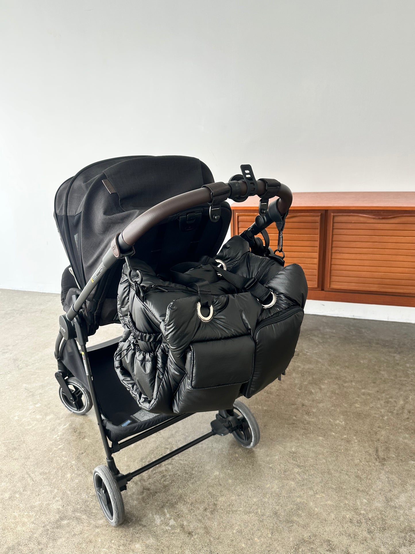 [予約販売]Large quilting bag / Rich Black