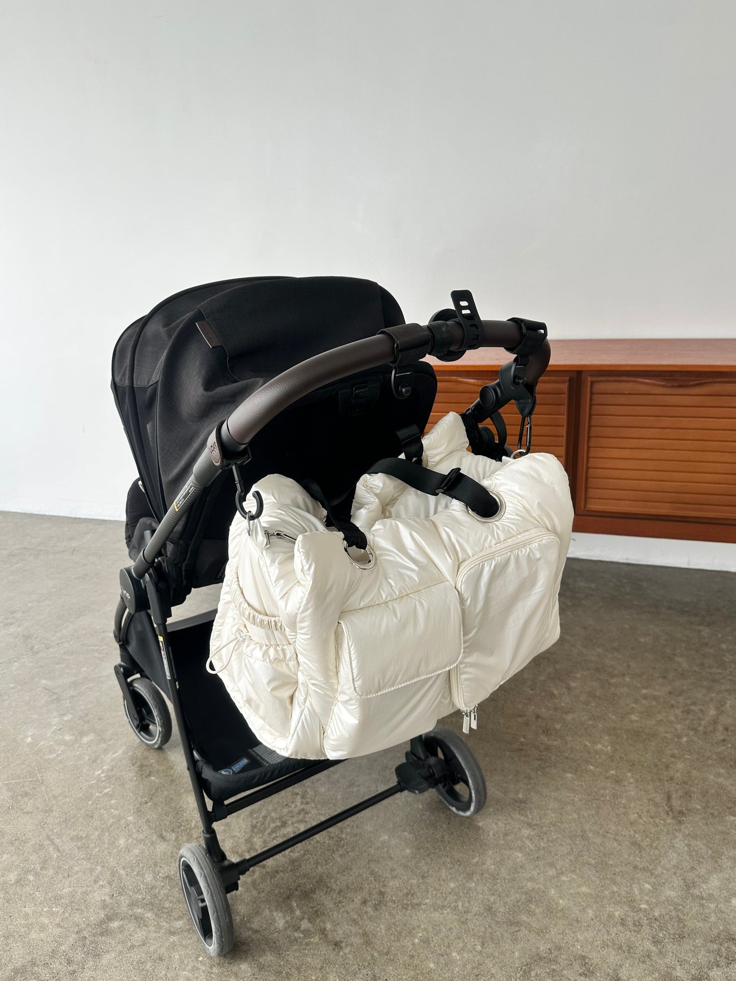 [予約販売]Large quilting bag / Pearl White