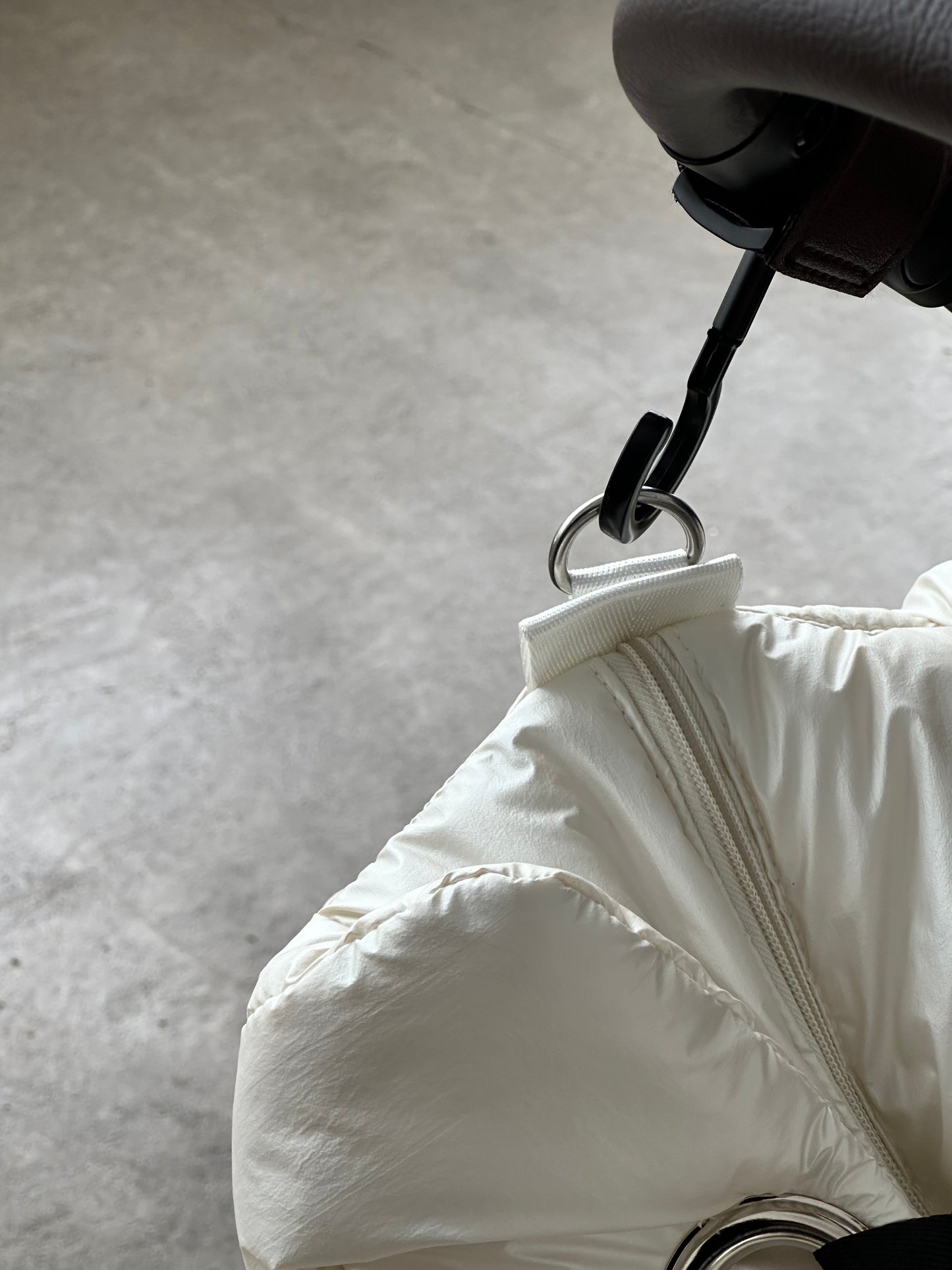 [予約販売]Large quilting bag / Pearl White