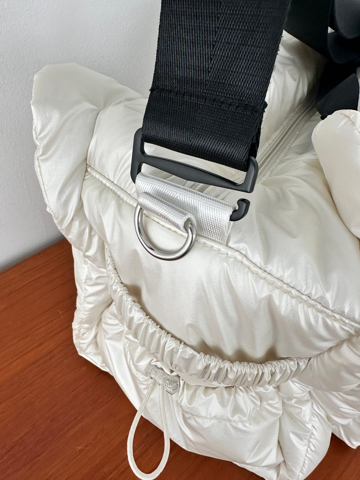 [予約販売]Large quilting bag / Pearl White