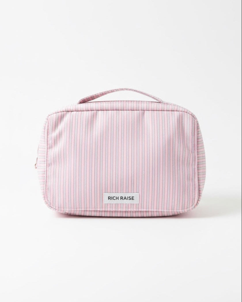 【予約販売】Stripe diaper pouch / PINK