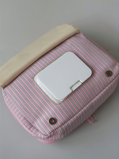 Stripe diaper pouch